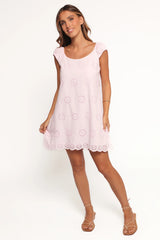 Pammy Mini Dress - Pale Pink