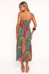 Eleonora Midi Dress - Calypso Coral