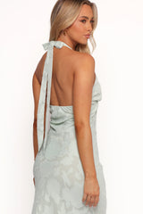Edwards Maxi Halterneck Dress - Sage
