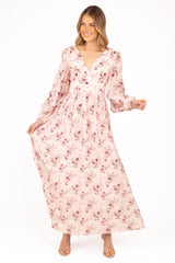 Vayla Maxi Dress - Pink Rose