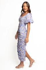 Trinity Midi Dress - Blue