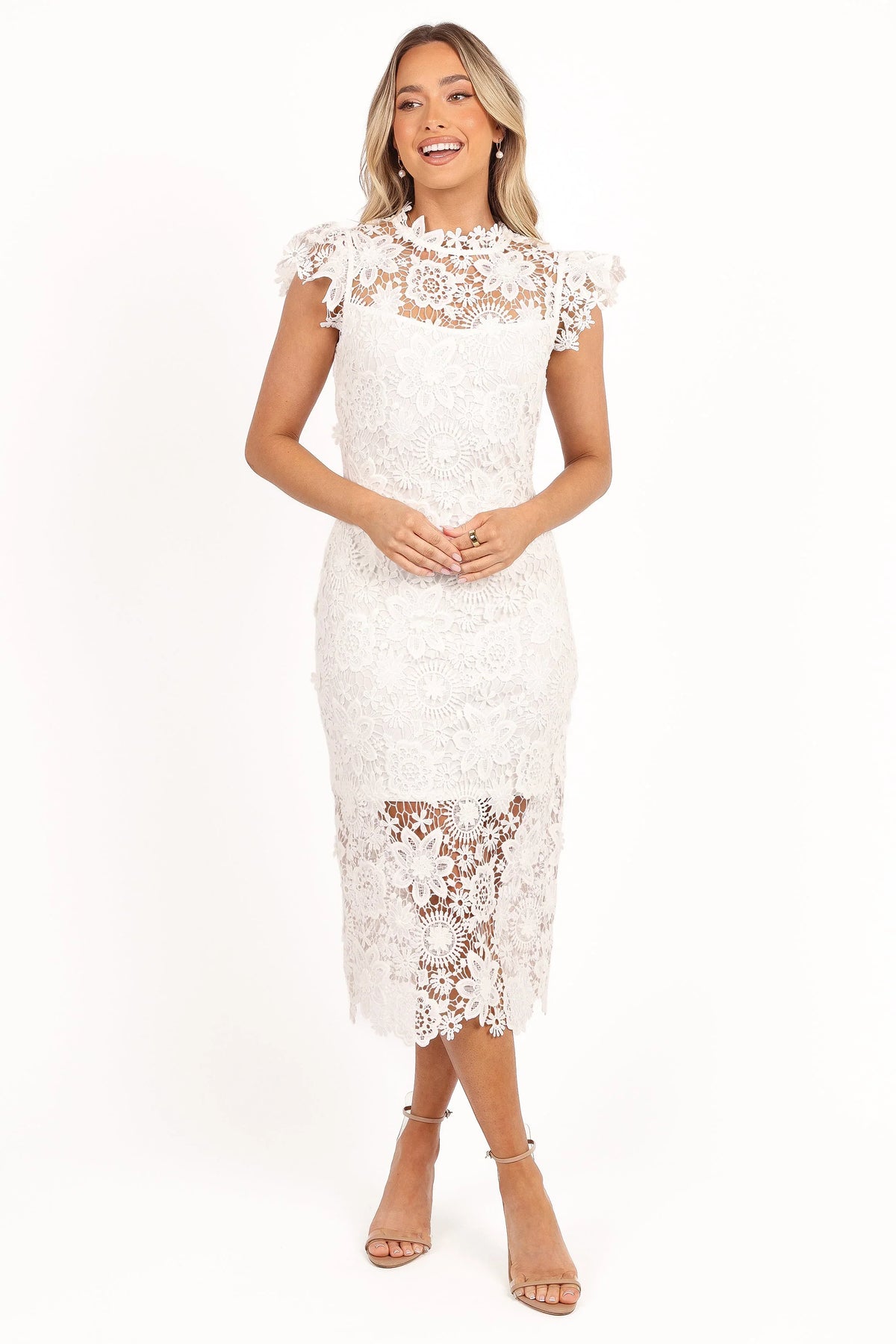 Becca Midi Dress - White