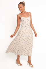 Oakley Maxi Dress - Yellow Floral