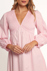 Ilyana Long Sleeve Maxi Dress - Pink