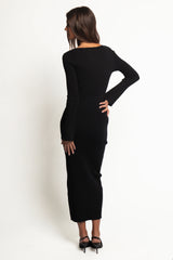 Maxwell Knit Maxi Dress - Black