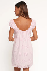 Pammy Mini Dress - Pale Pink